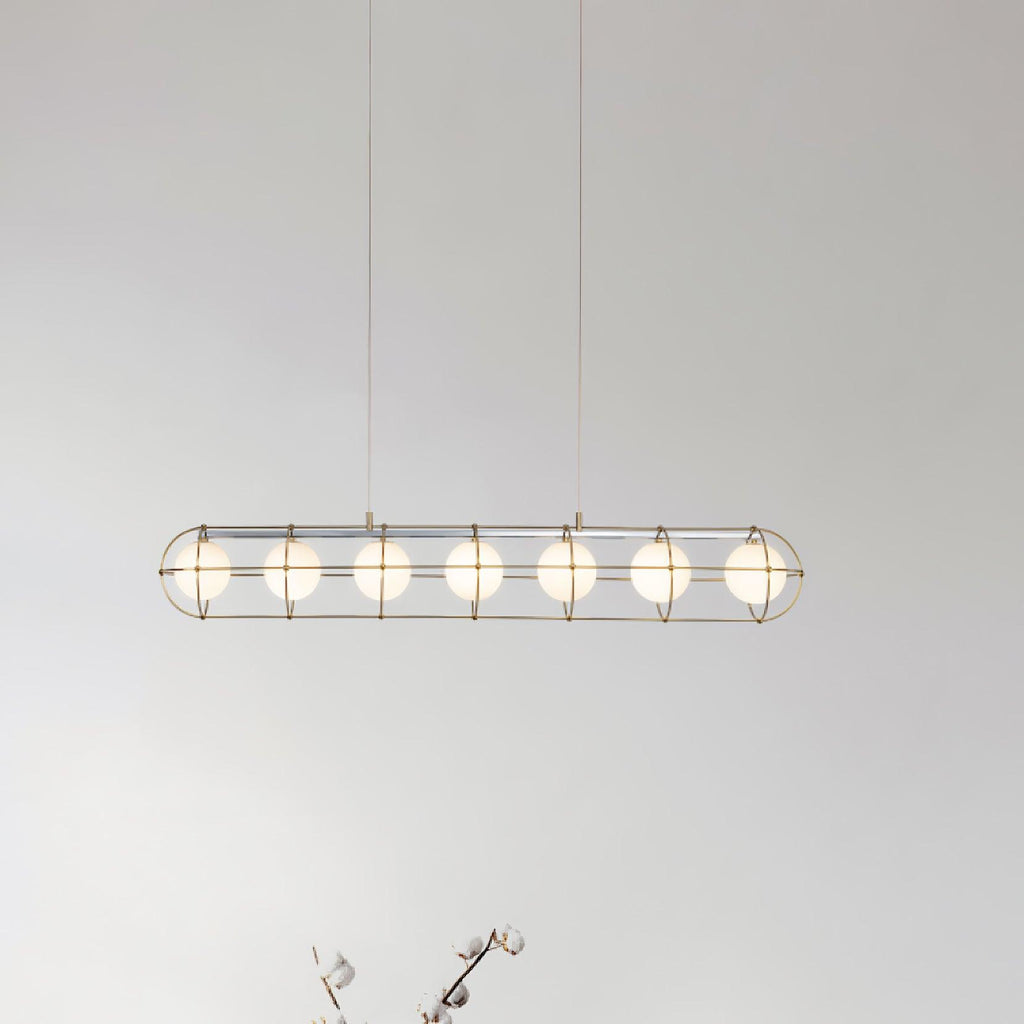 Tardenora Glass Chandelier-Moonnatur