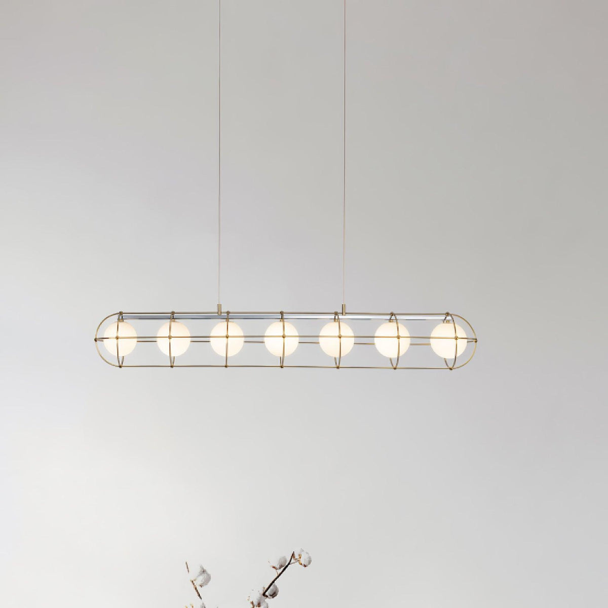 Tardenora Glass Chandelier-Moonnatur