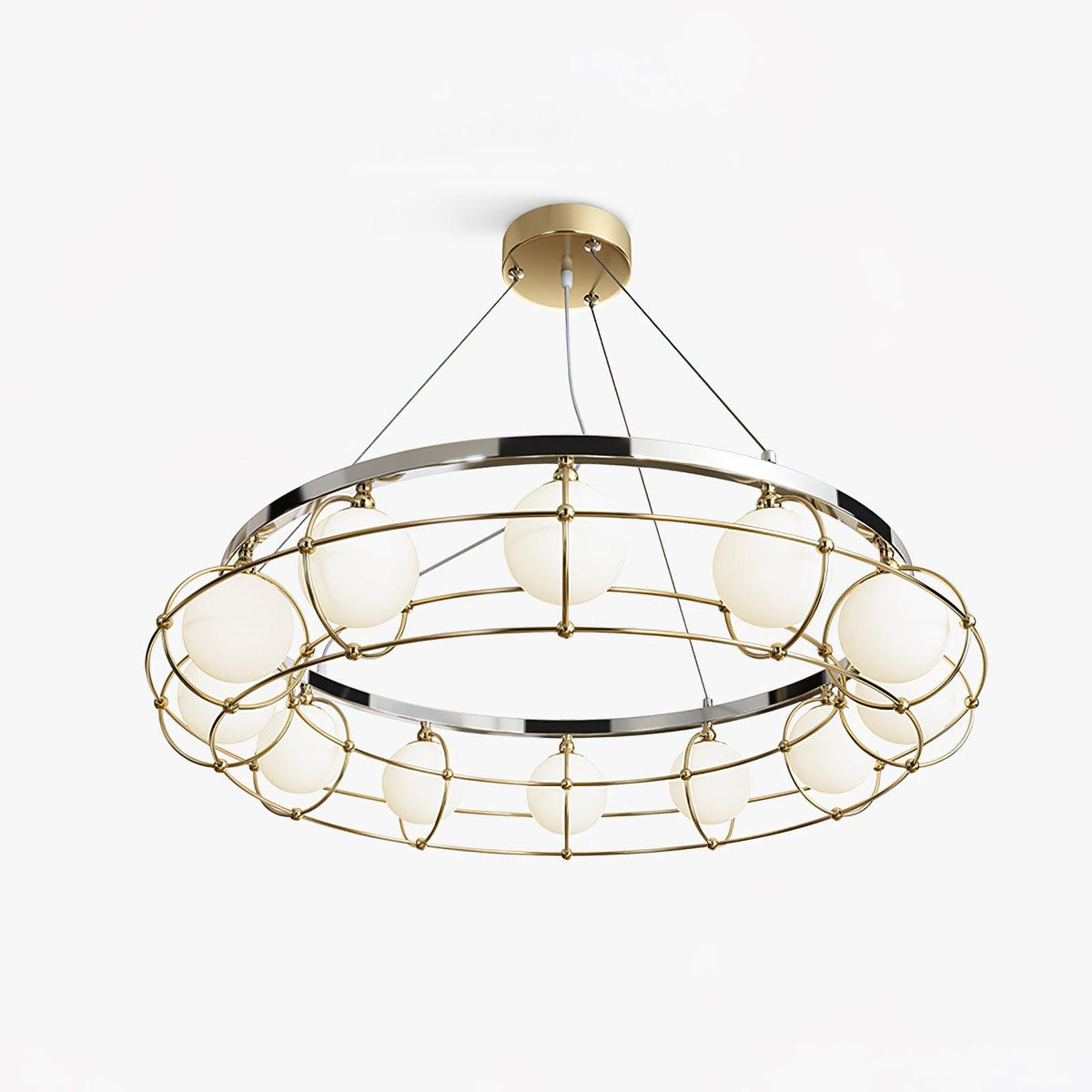Tardenora Glass Chandelier-Moonnatur