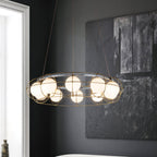 Tardenora Glass Chandelier-Moonnatur