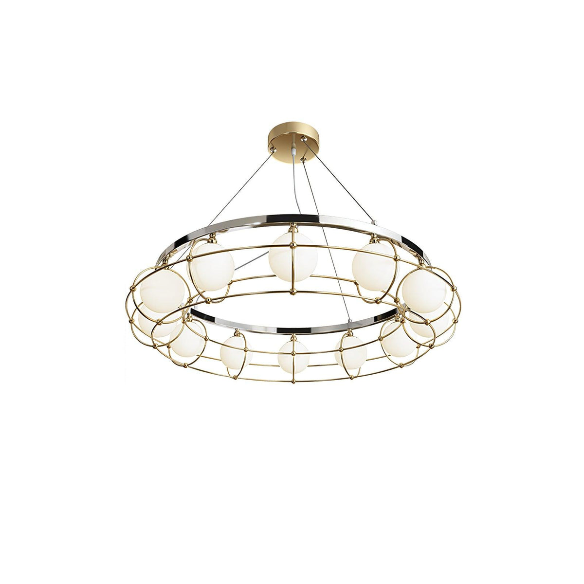 Tardenora Glass Chandelier-Moonnatur