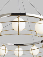 Tardenora Glass Chandelier-Moonnatur