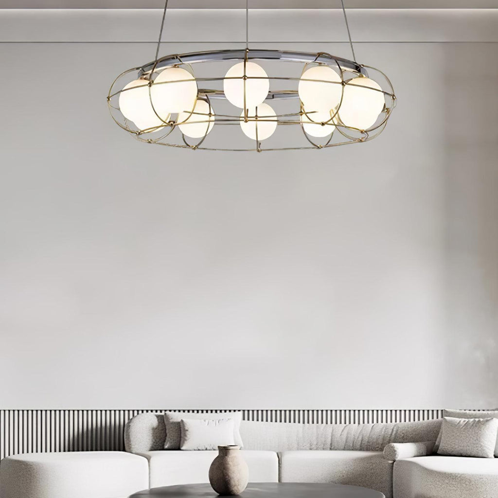 Tardenora Glass Chandelier-Moonnatur