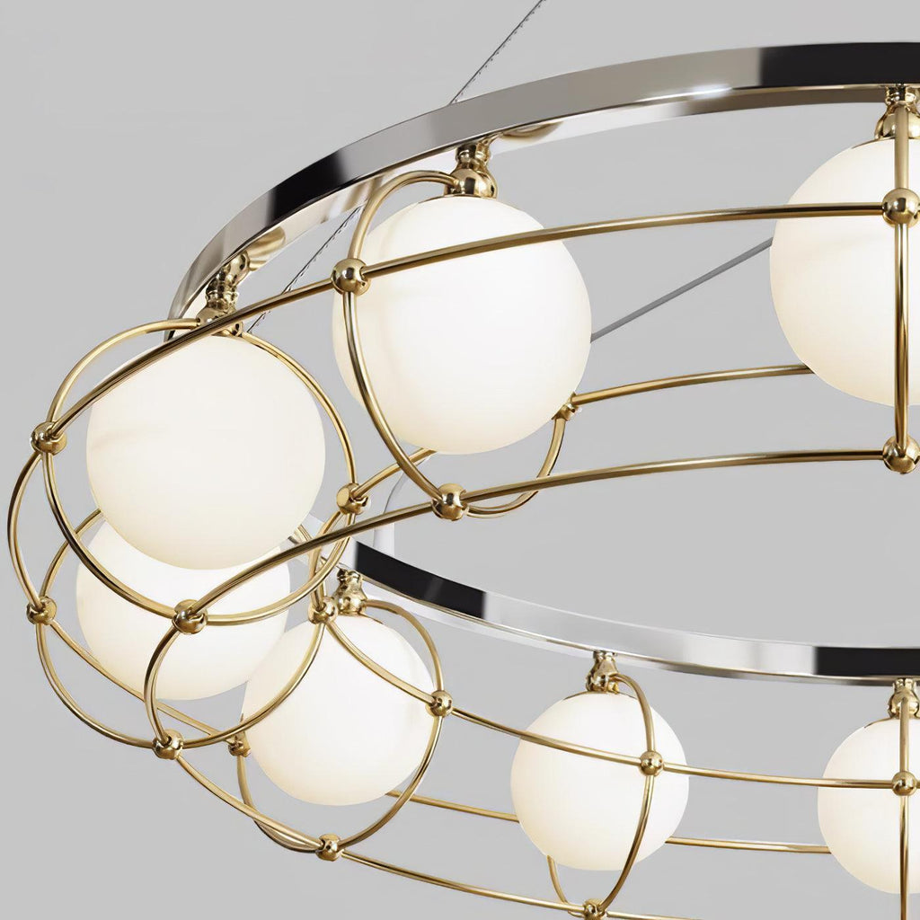 Tardenora Glass Chandelier-Moonnatur