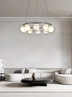 Tardenora Glass Chandelier-Moonnatur