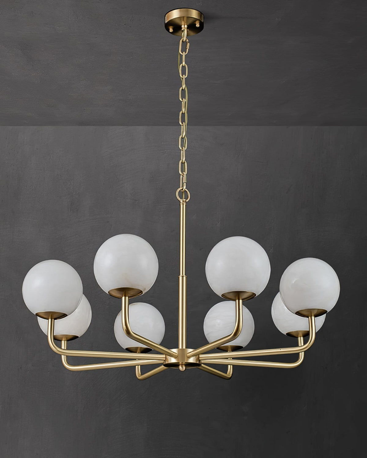 Avrenley Alabaster Chandelier-Moonnatur