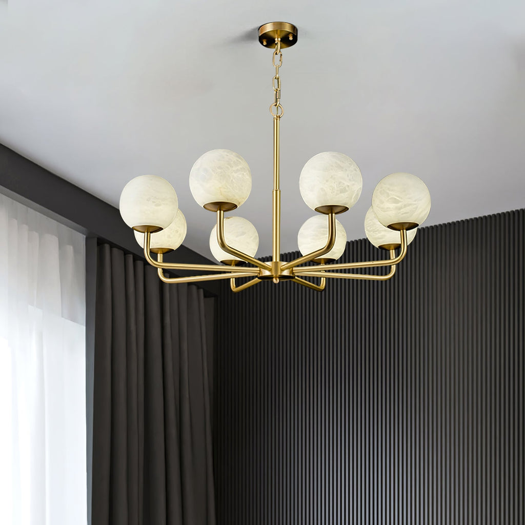 Avrenley Alabaster Chandelier-Moonnatur