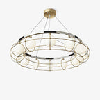 Tardenora Glass Chandelier-Moonnatur