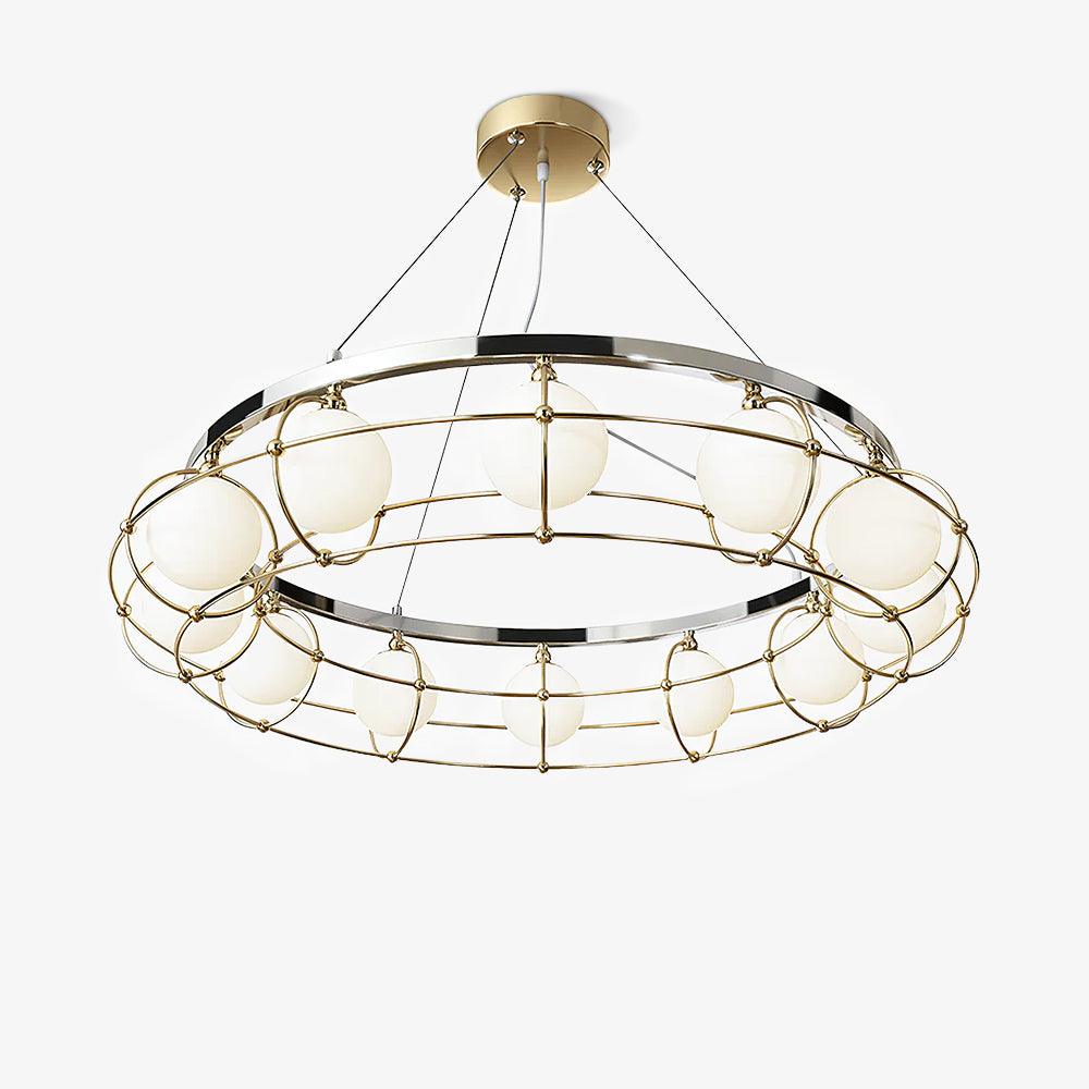 Tardenora Glass Chandelier-Moonnatur