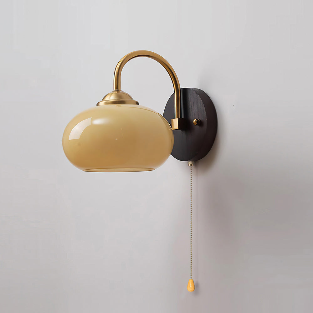 Ordelwyn Glass Wall Light-Moonnatur