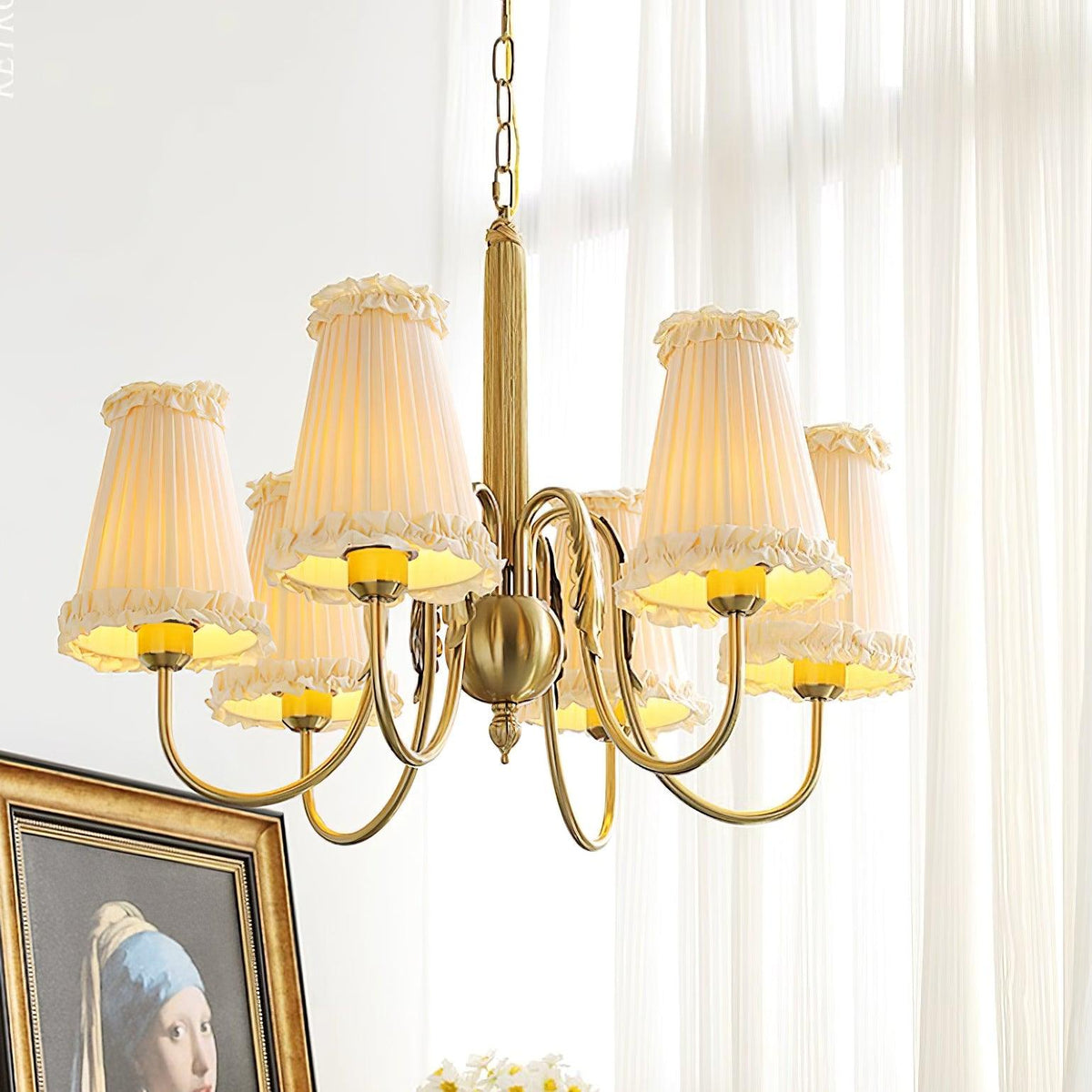 Ravensara Fabric Chandelier-Moonnatur