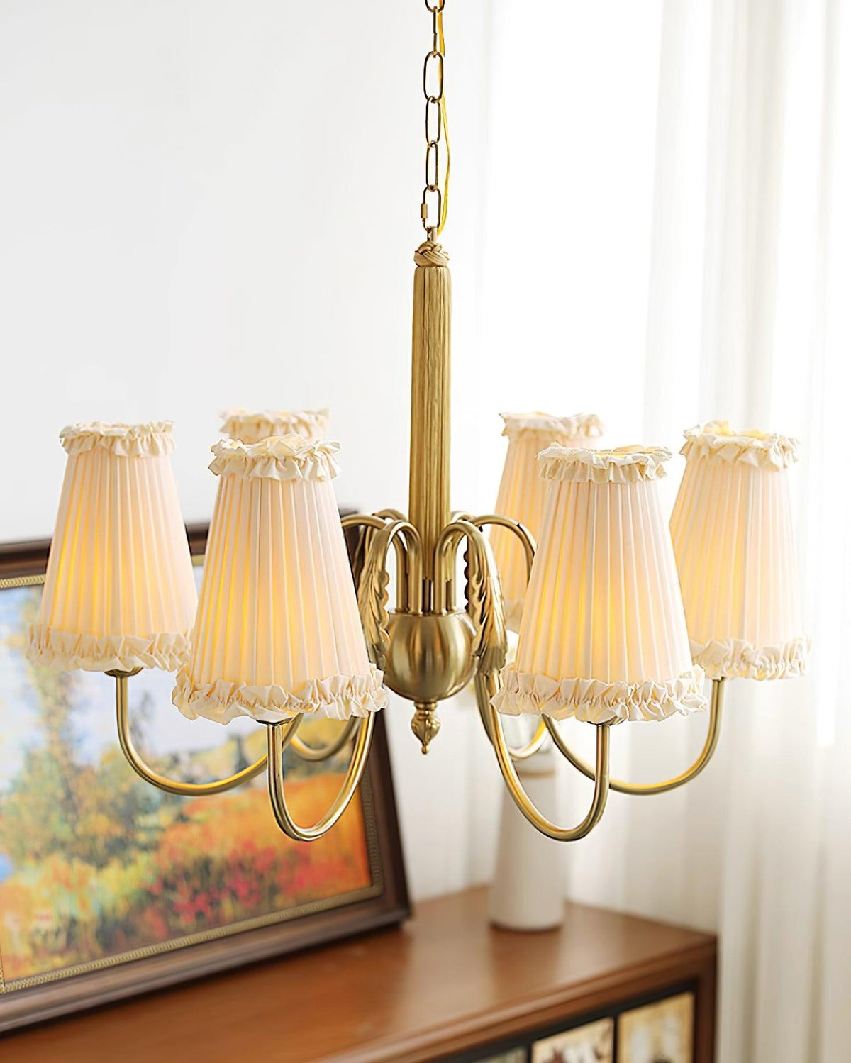 Ravensara Fabric Chandelier-Moonnatur