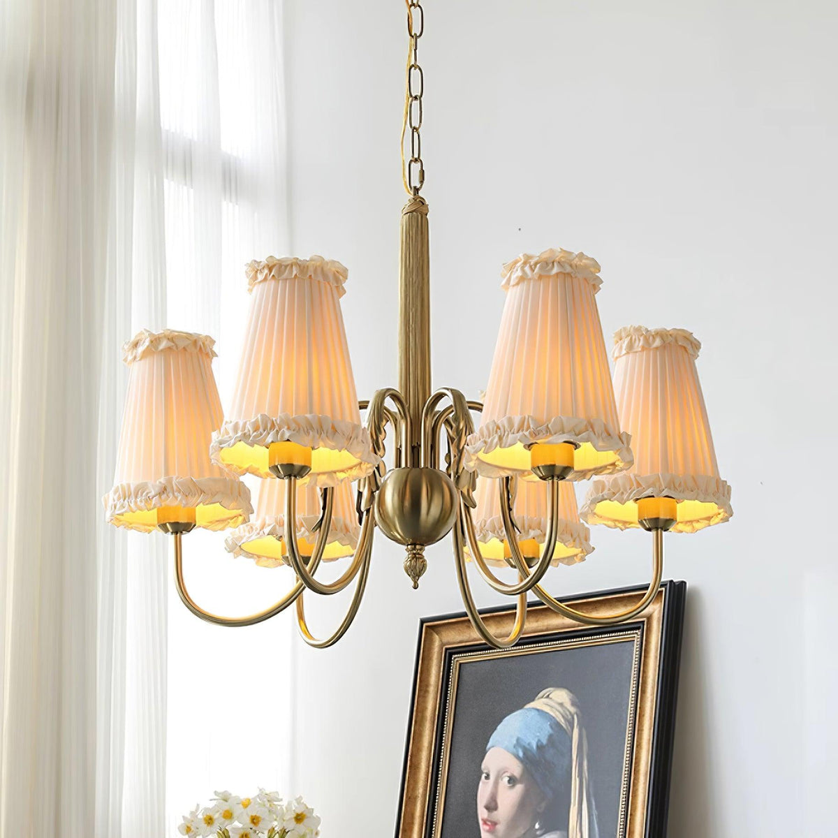 Ravensara Fabric Chandelier-Moonnatur