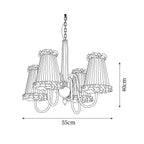 Ravensara Fabric Chandelier-Moonnatur