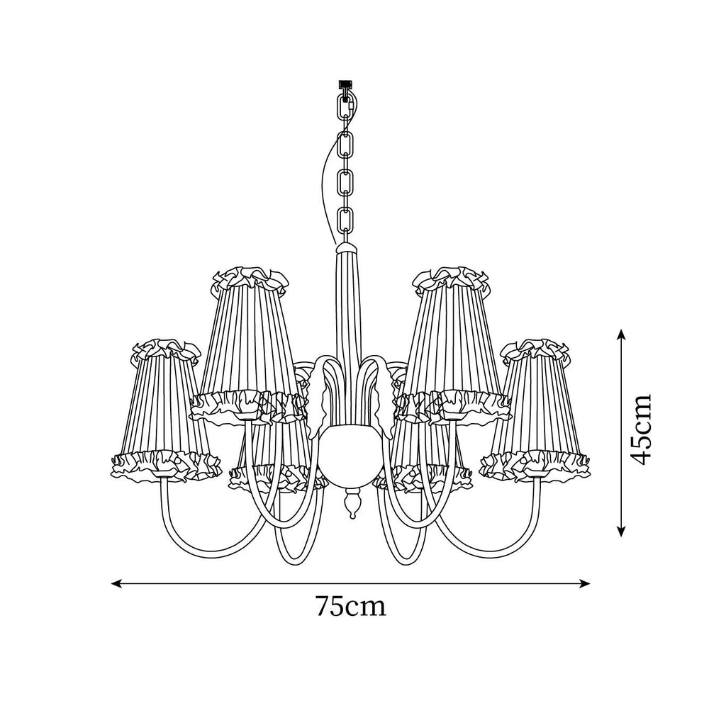 Ravensara Fabric Chandelier-Moonnatur