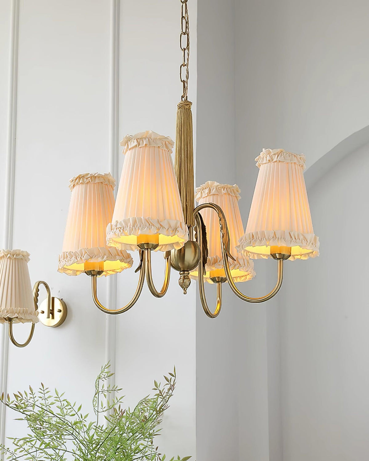 Ravensara Fabric Chandelier-Moonnatur