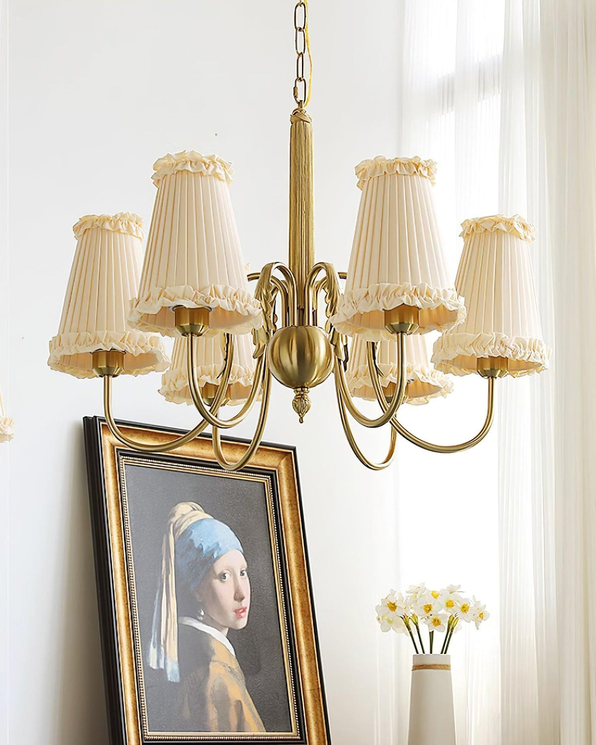 Ravensara Fabric Chandelier-Moonnatur