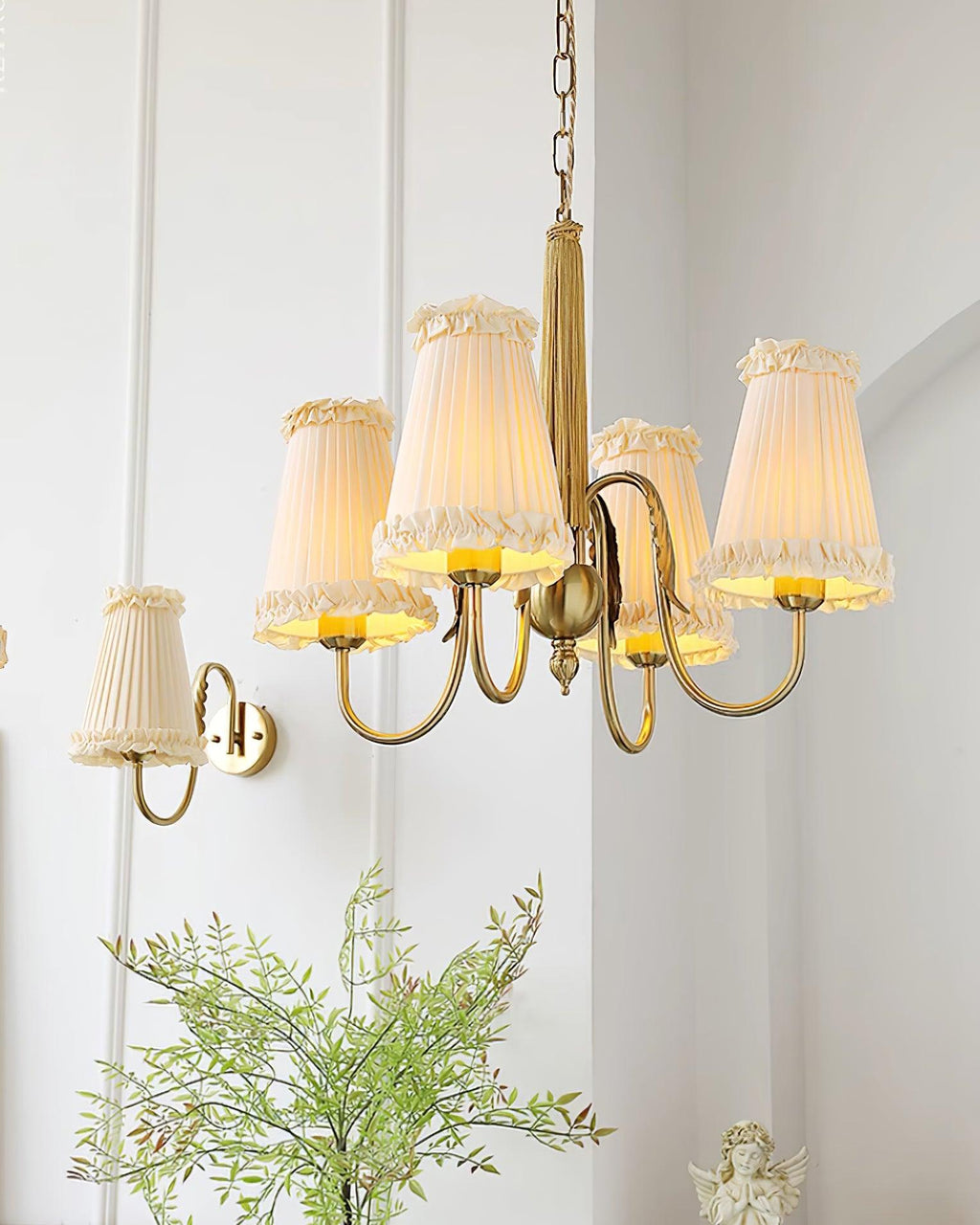 Ravensara Fabric Chandelier-Moonnatur
