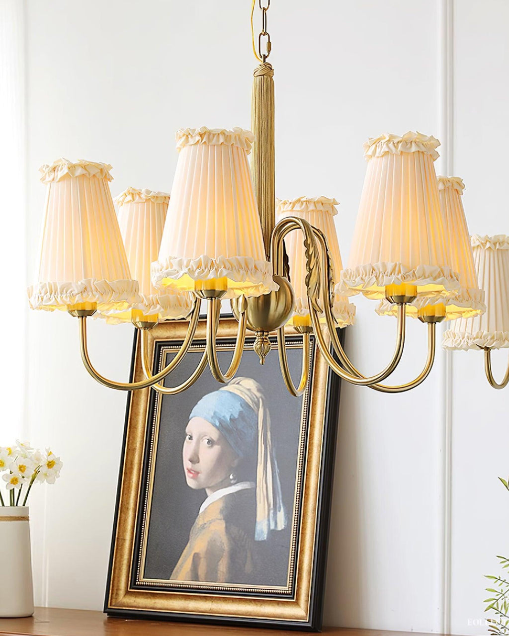 Ravensara Fabric Chandelier-Moonnatur