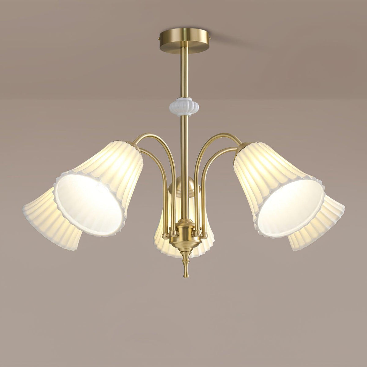 Kenrenhaven Ceramic Chandelier-Moonnatur