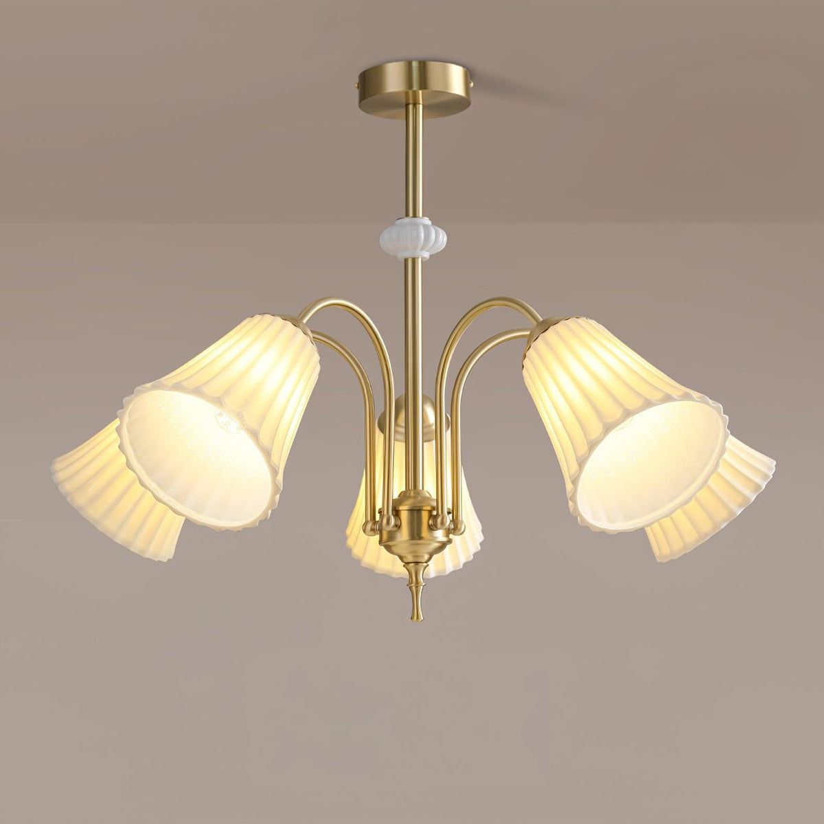 Kenrenhaven Ceramic Chandelier-Moonnatur