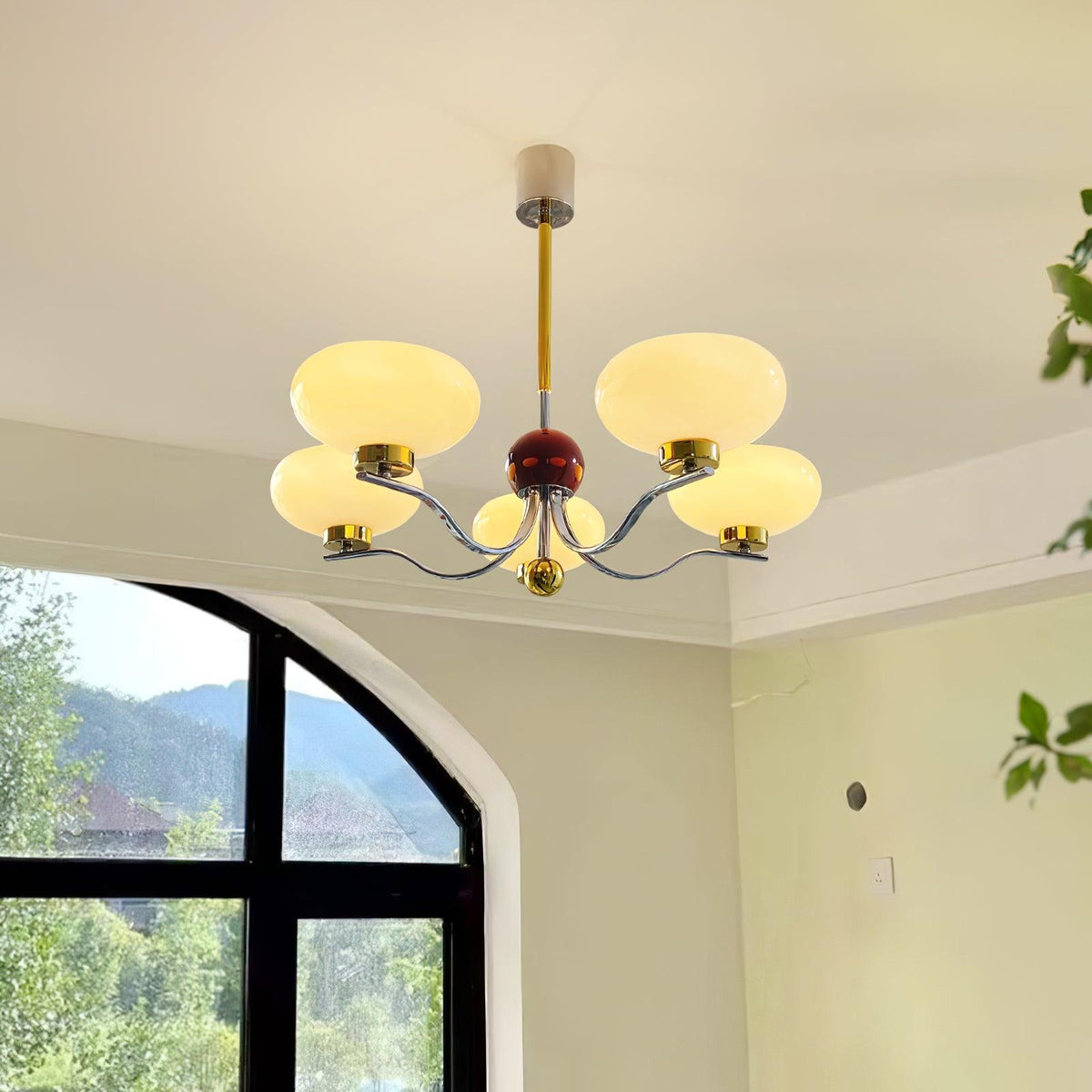 Keldelwood Glass Chandelier-Moonnatur