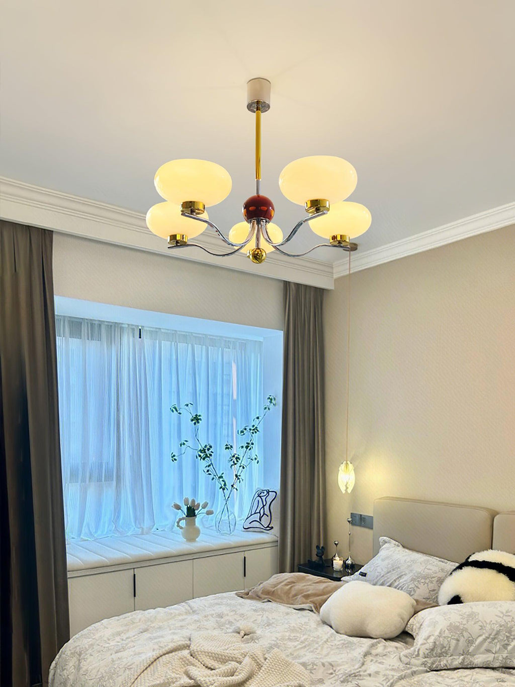 Keldelwood Glass Chandelier-Moonnatur