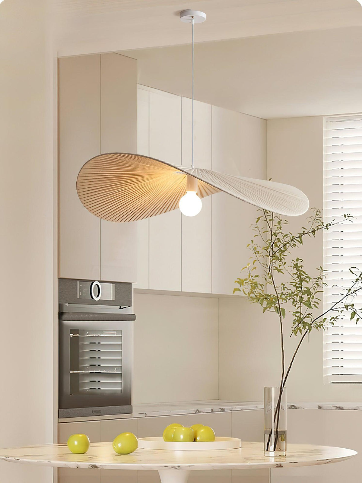 Fennis Fabric Pendant Light-Moonnatur