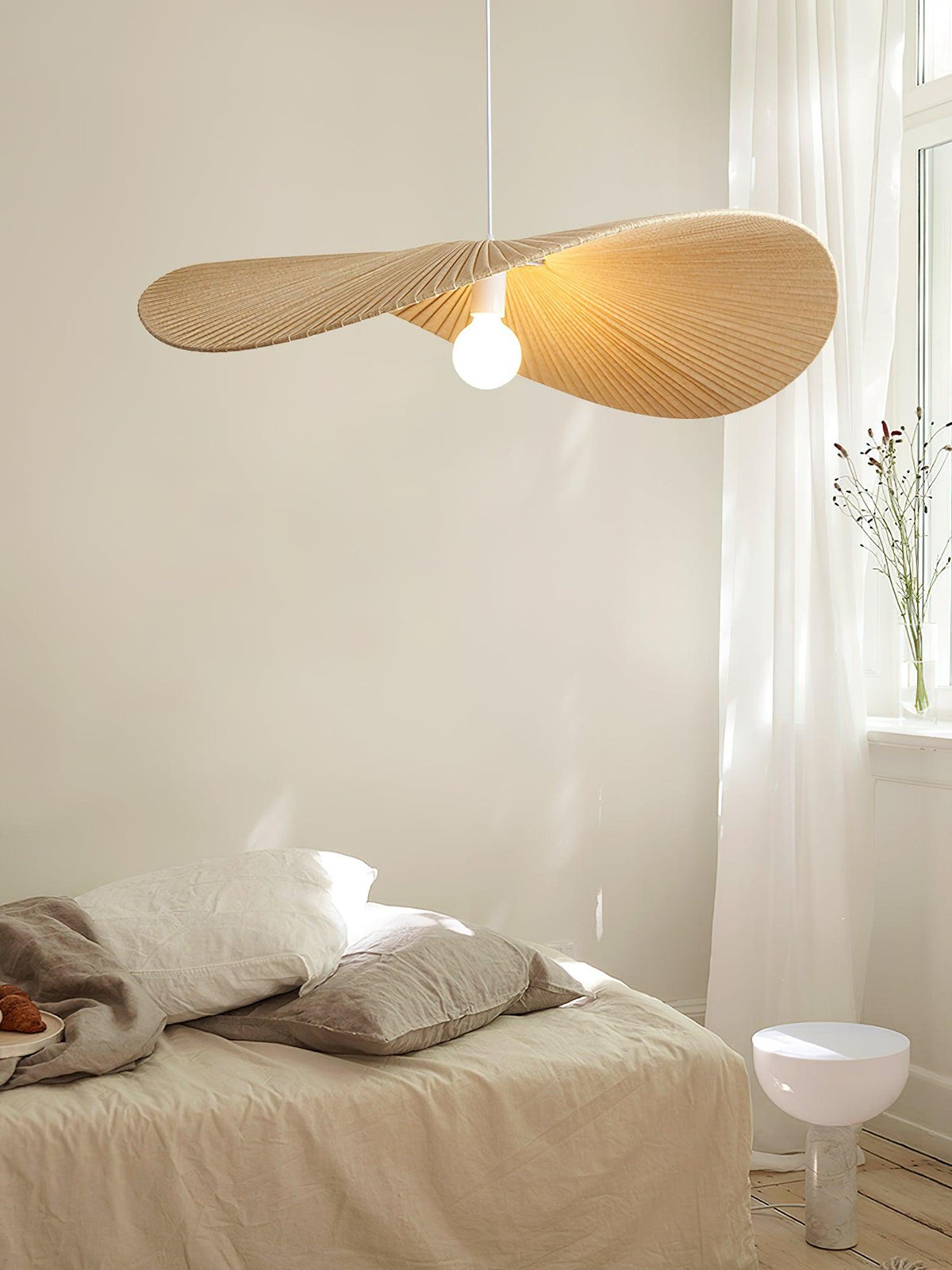Fennis Fabric Pendant Light-Moonnatur