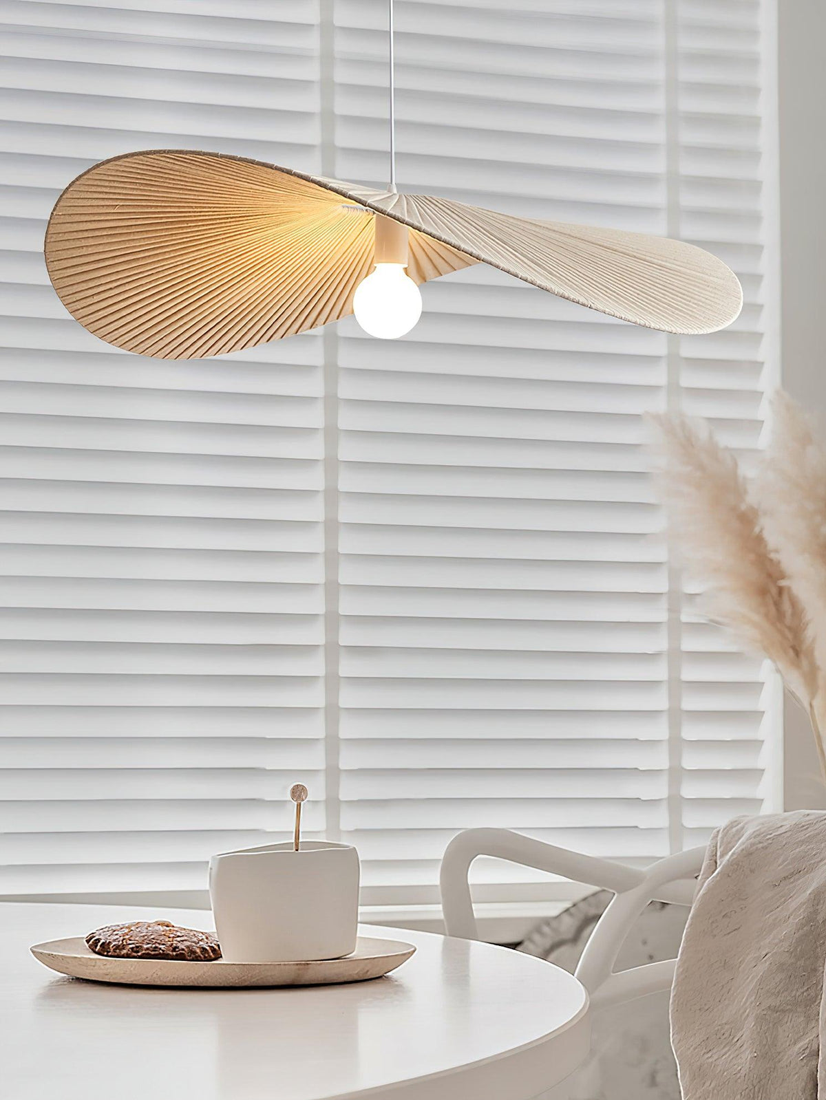 Fennis Fabric Pendant Light-Moonnatur