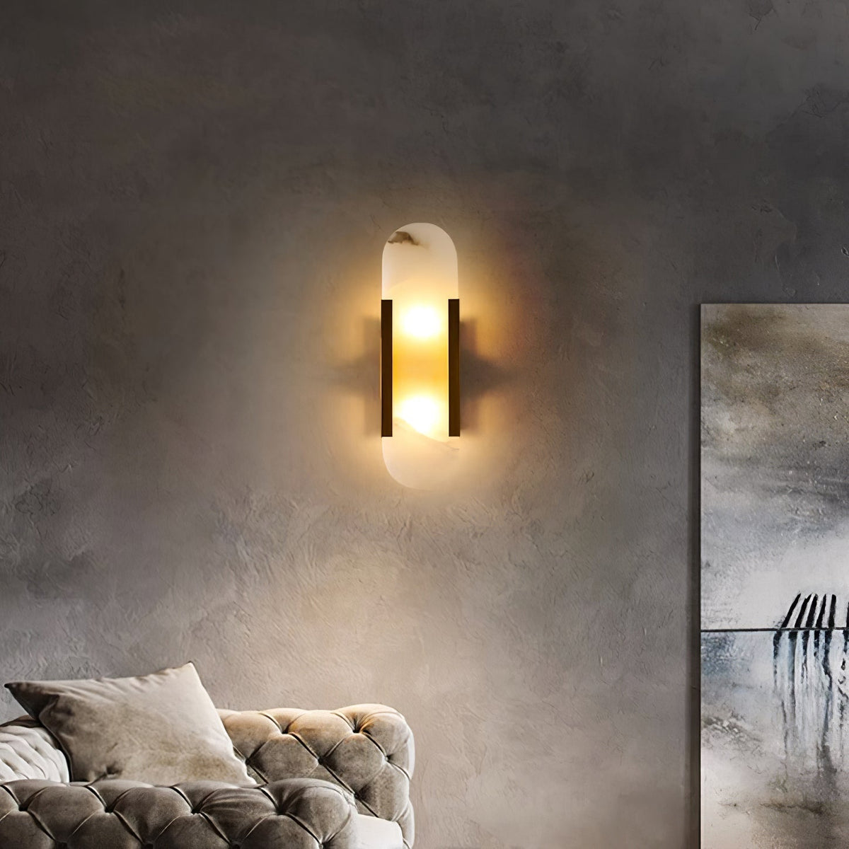 Veo Luxury Alabaster Wall Lamp - Neutralighting
