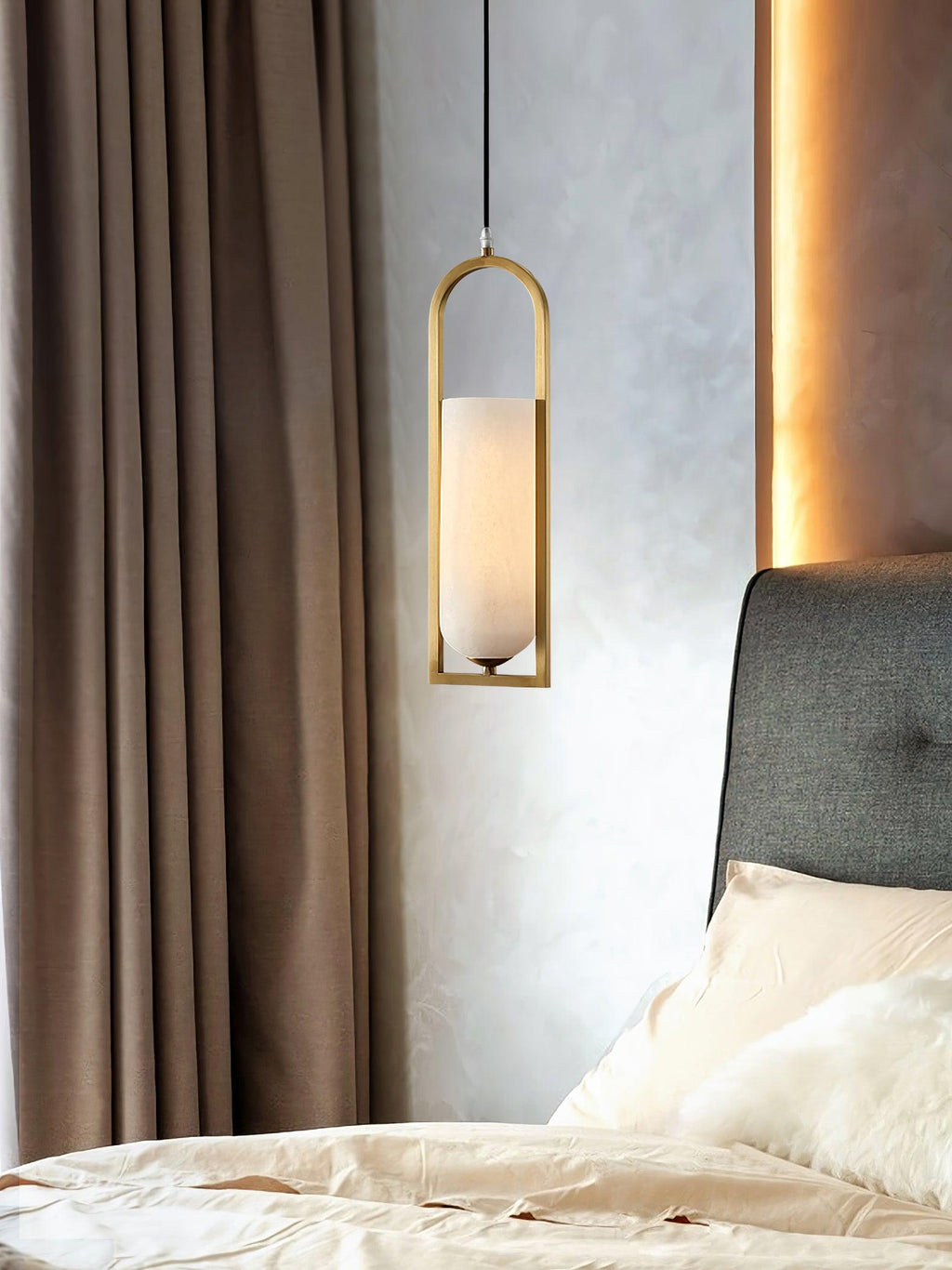Mardenwren Alabaster Pendant Light-Moonnatur