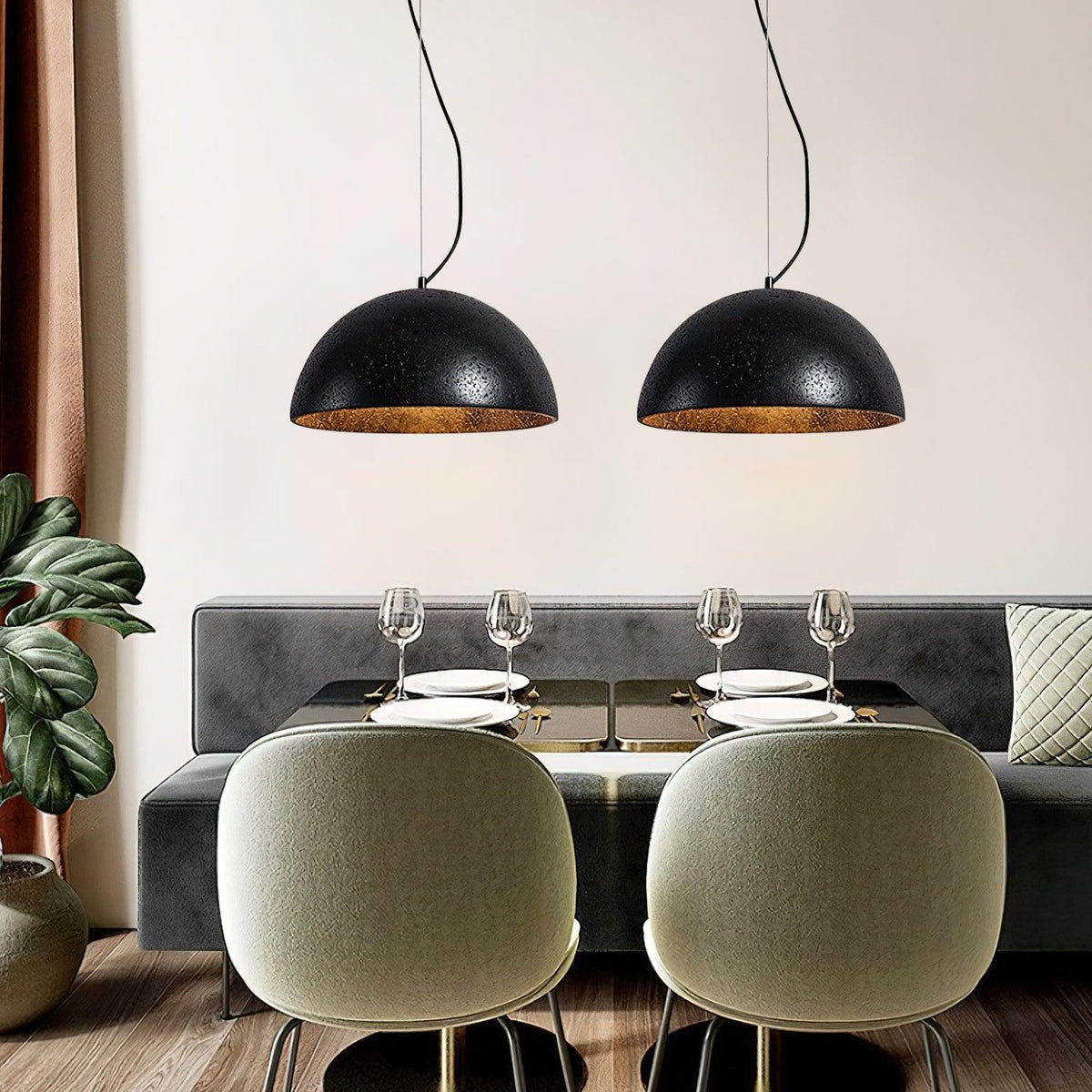 Sardenvale Travertine Pendant Light-Moonnatur