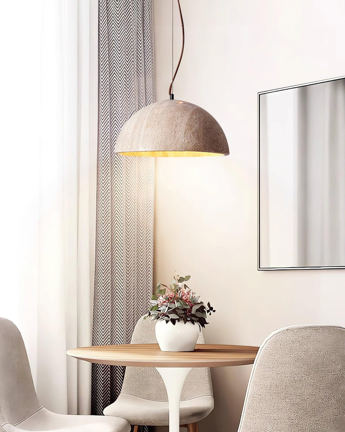 Sardenvale Travertine Pendant Light-Moonnatur