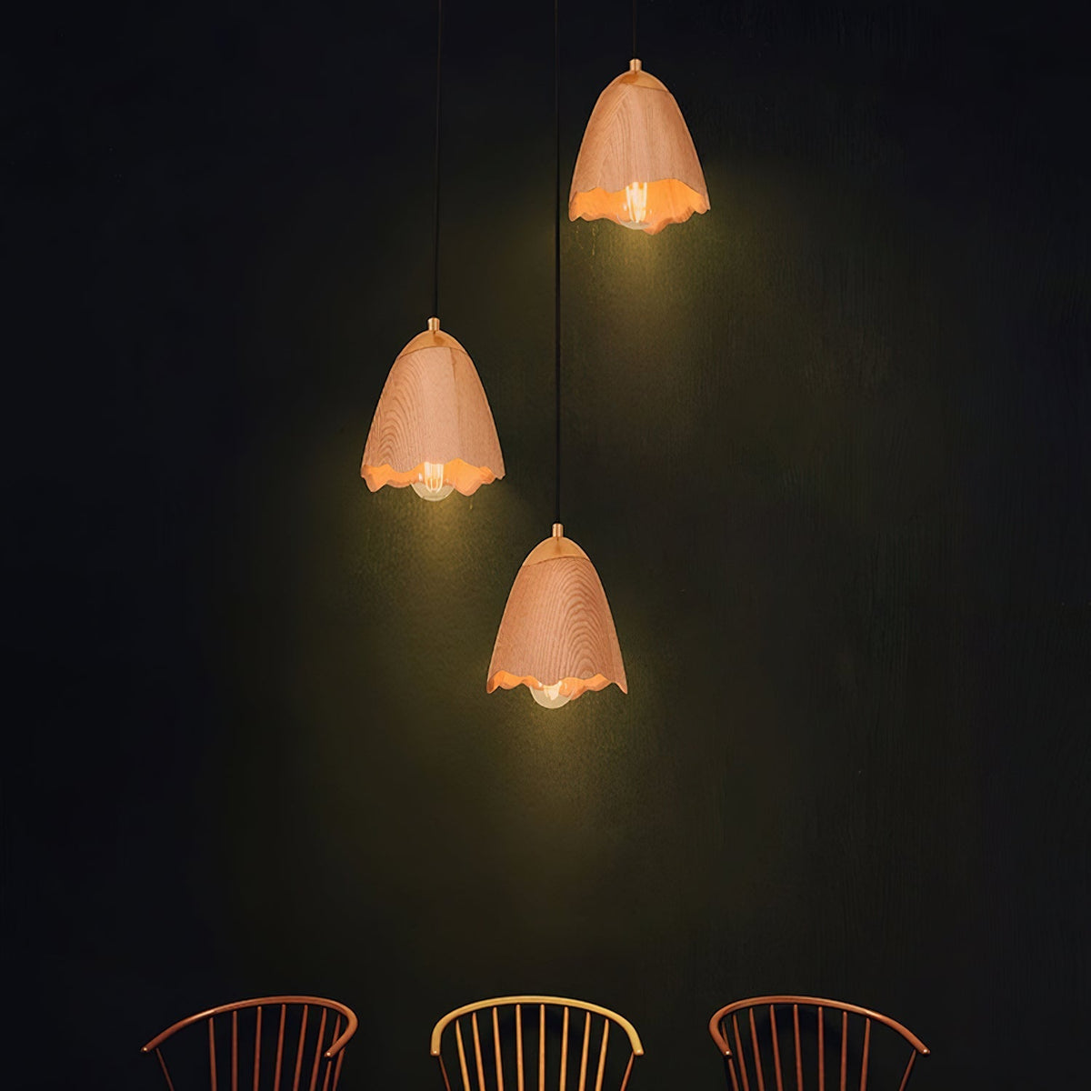 Maellyn Wood Pendant Light-Moonnatur