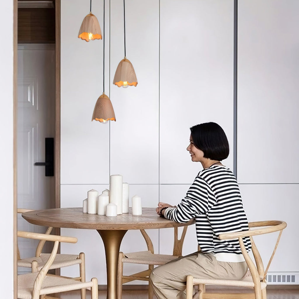 Maellyn Wood Pendant Light-Moonnatur