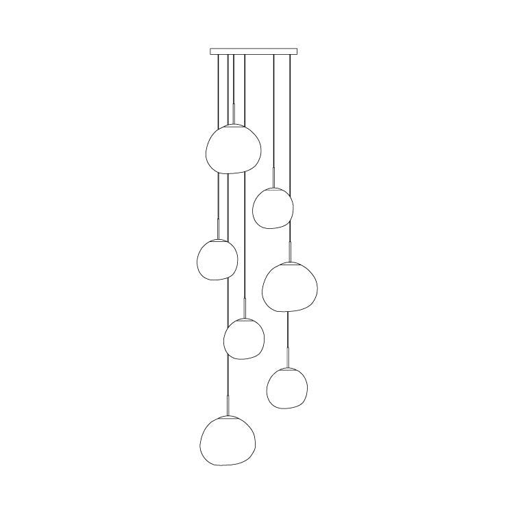 Caeloria Plastic Pendant Light-Moonnatur