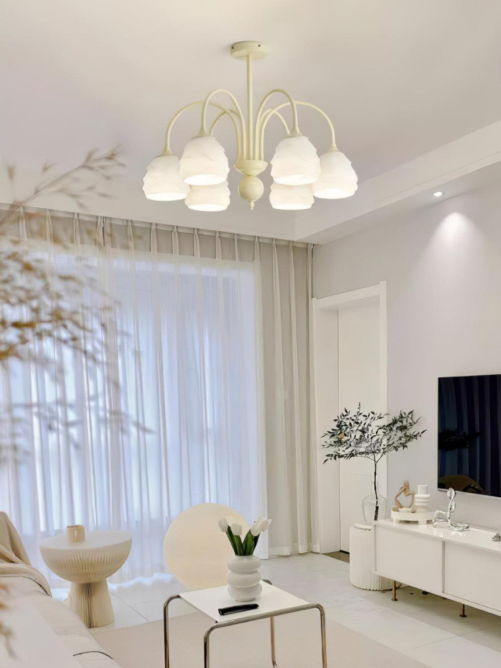 Osenora Glass Chandelier-Moonnatur