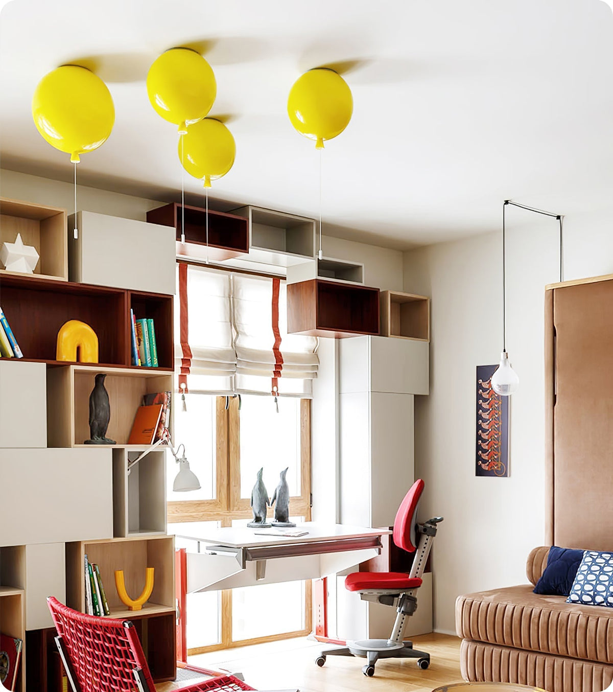 Kavina Plastic Pendant Light-Moonnatur