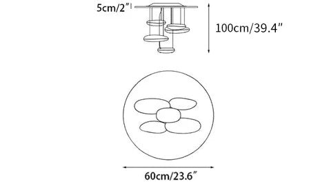 Jorrenenna Aluminium Ceiling Light-Moonnatur