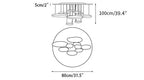 Jorrenenna Aluminium Ceiling Light-Moonnatur