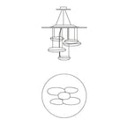 Jorrenenna Aluminium Ceiling Light-Moonnatur