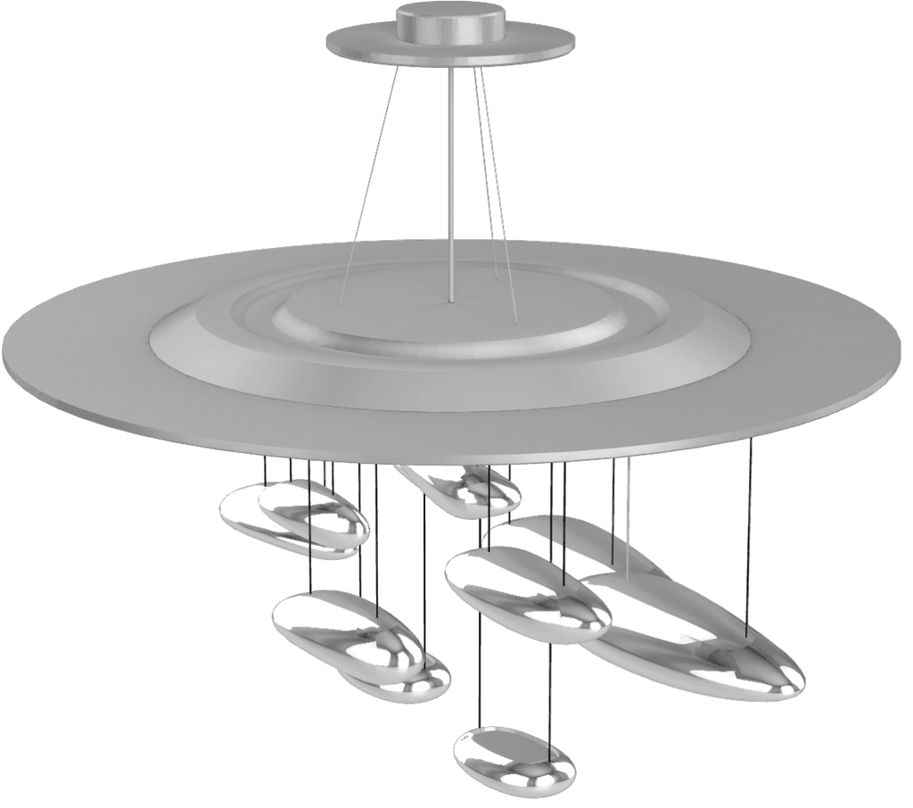 Garrowis Aluminium Chandelier-Moonnatur
