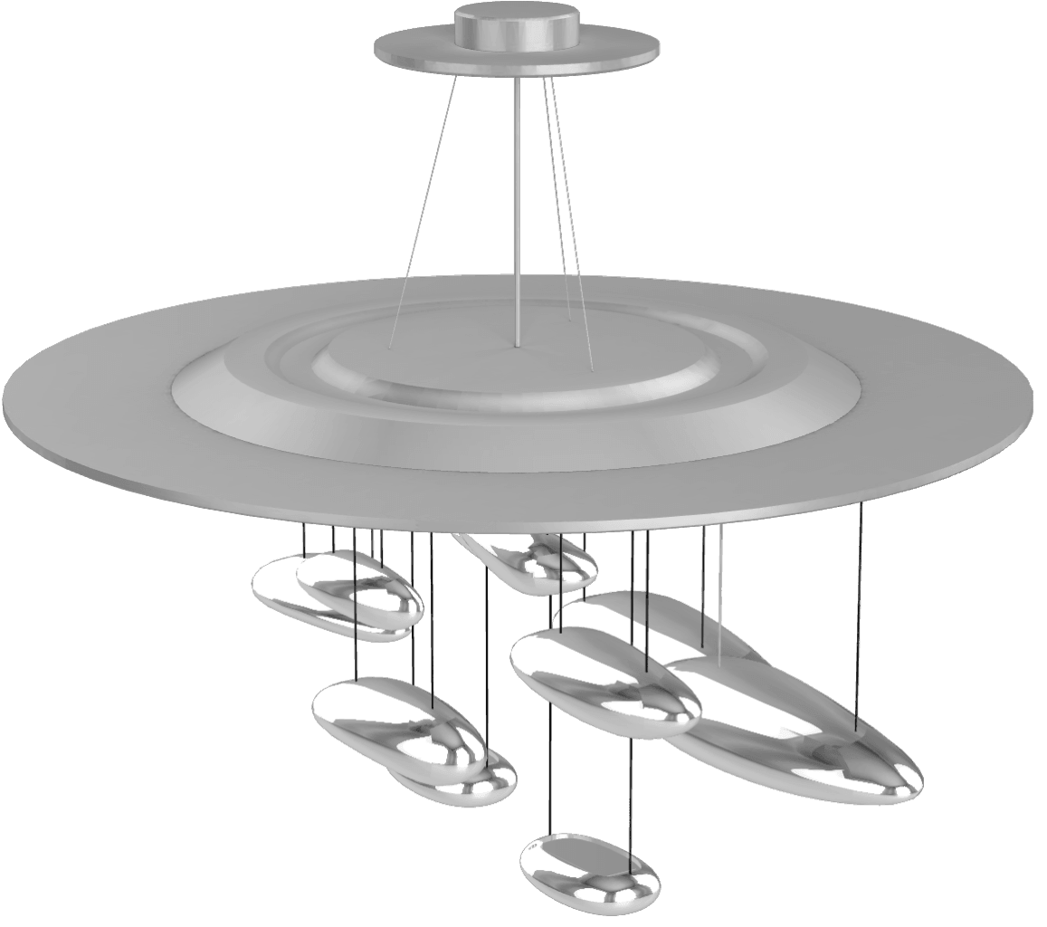 Garrowis Aluminium Chandelier-Moonnatur