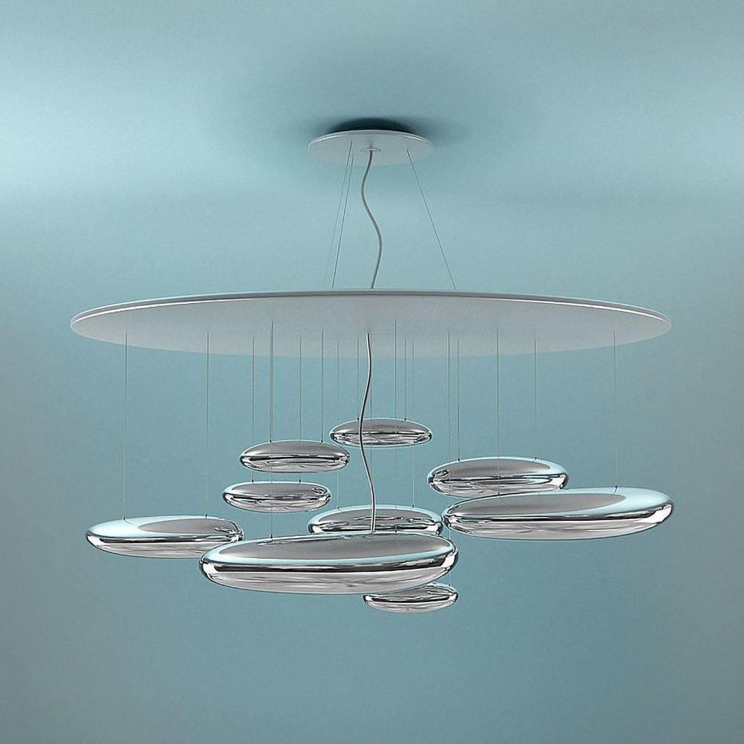 Garrowis Aluminium Chandelier-Moonnatur