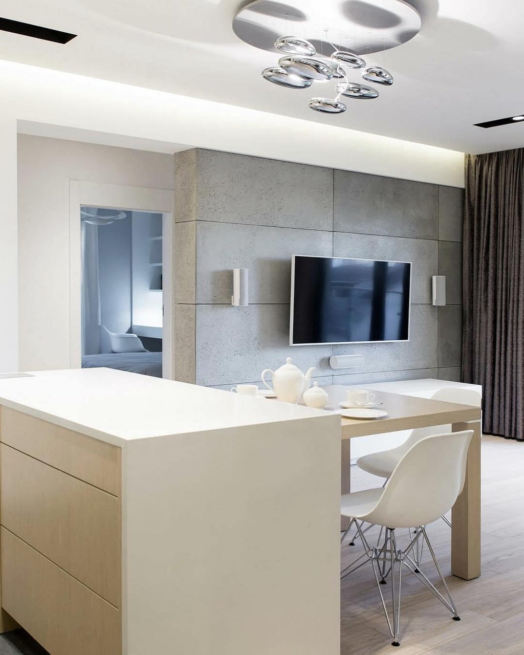 Garrowis Aluminium Chandelier-Moonnatur