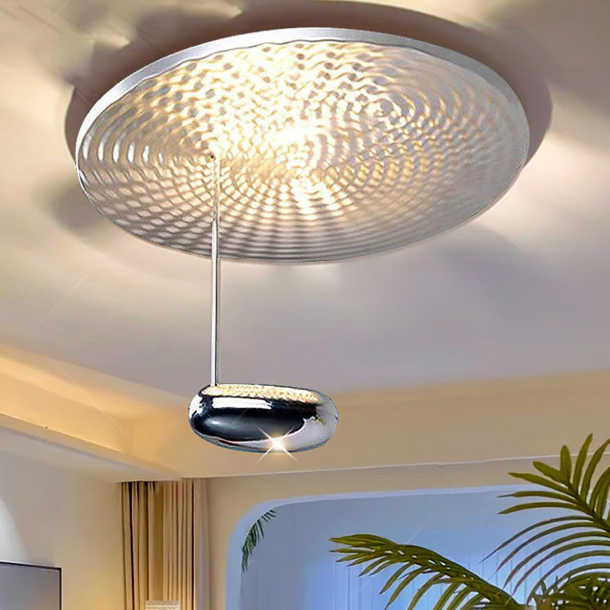 Delmora Acrylic Ceiling Light-Moonnatur