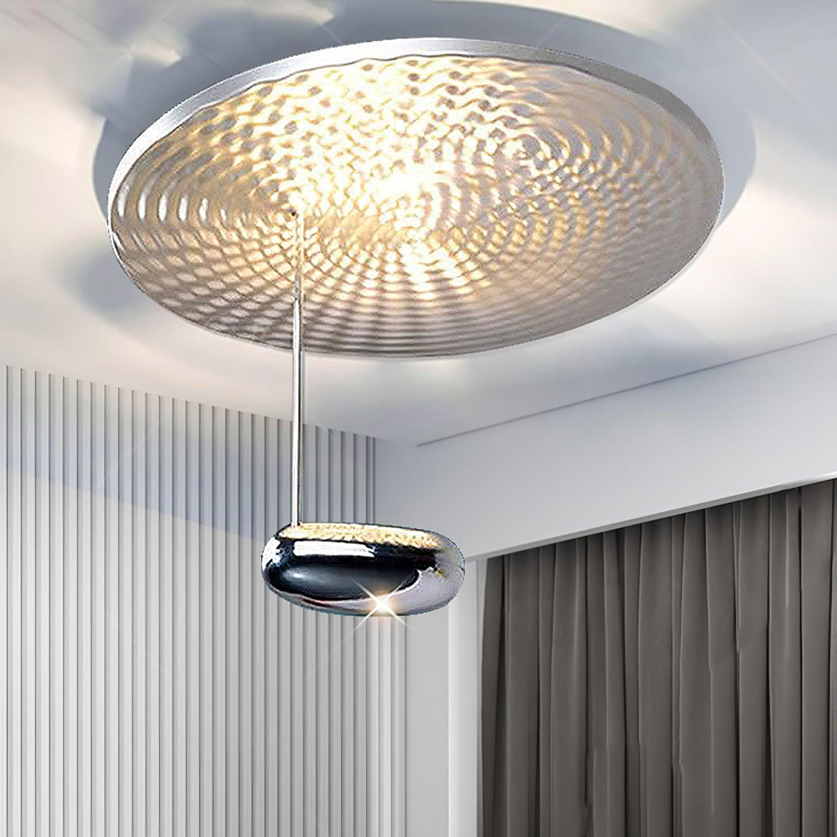 Delmora Acrylic Ceiling Light-Moonnatur