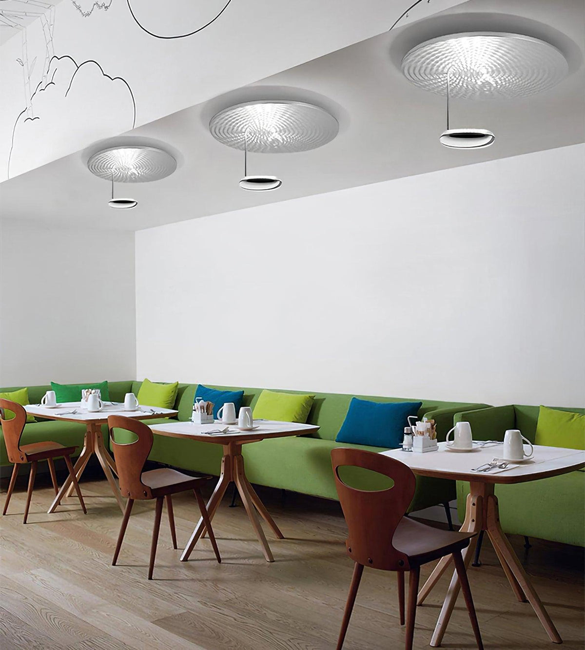 Delmora Acrylic Ceiling Light-Moonnatur