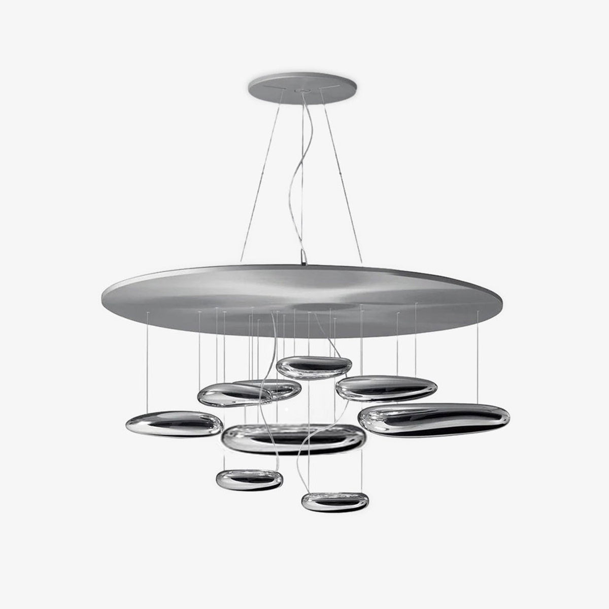 Garrowis Aluminium Chandelier-Moonnatur